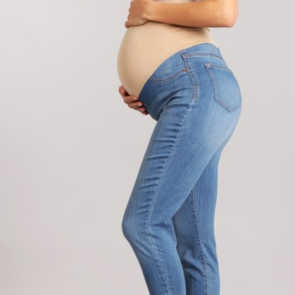 Celebrity Pink Denim - Maternity Skinny Jeans,  Frayed Hem